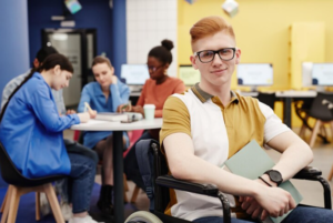 Confident Disabled Student