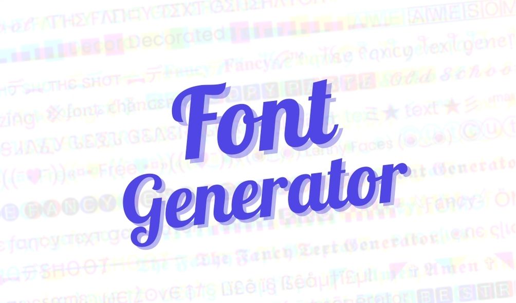 fancy Font generator