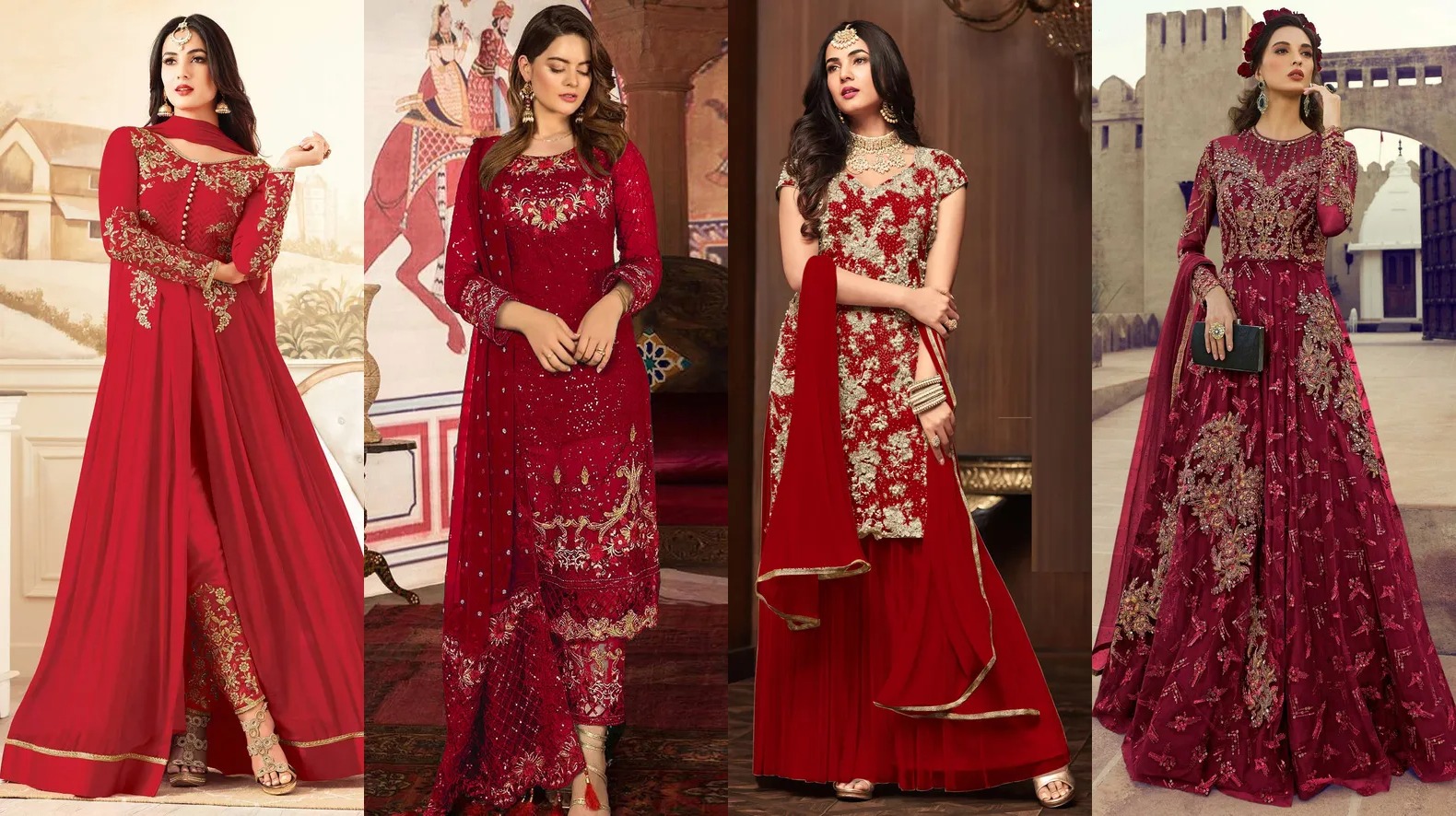 Ravishing in Red: Exploring Red Salwar Suit Styles‍