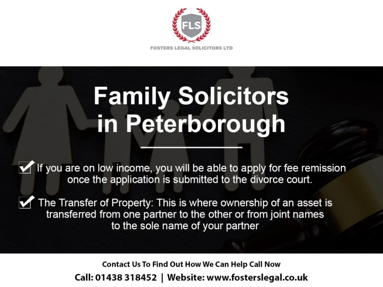 Family Solicitors in Peterborough at Fosters Legal Solicitors